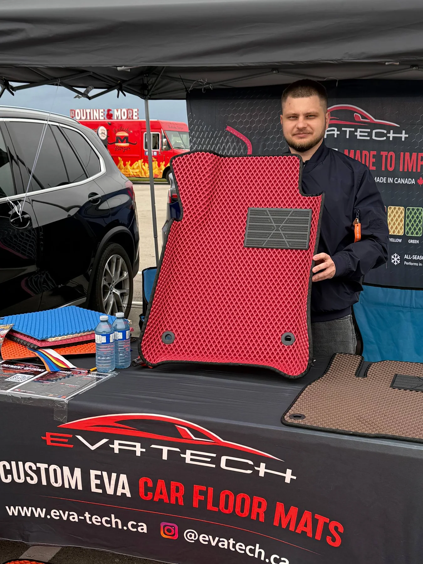 EVATECH custom EVA car mat display