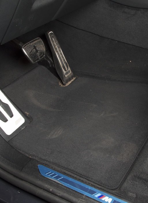 Vehicle floor before EVA mats