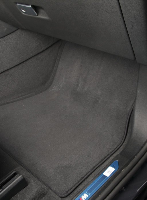 Vehicle floor before EVA mats